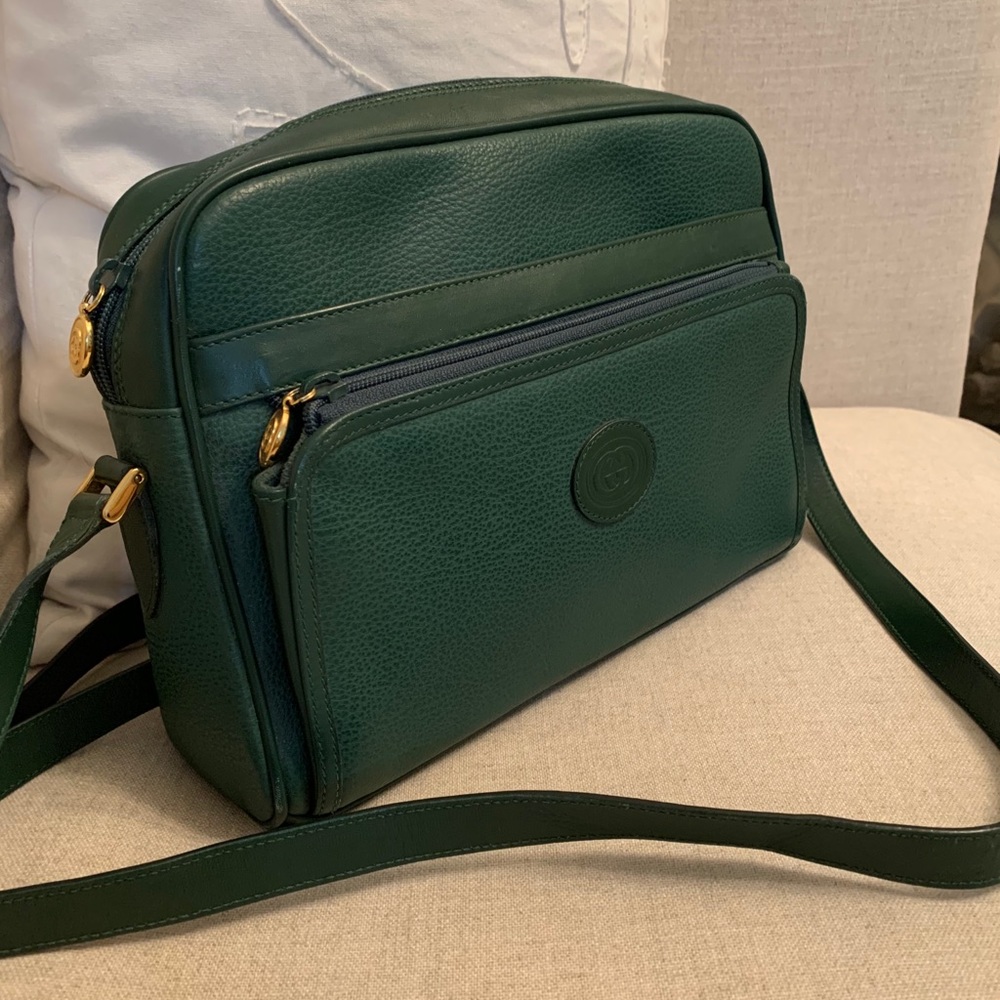 Gucci Vintage Crossbody Bag Green